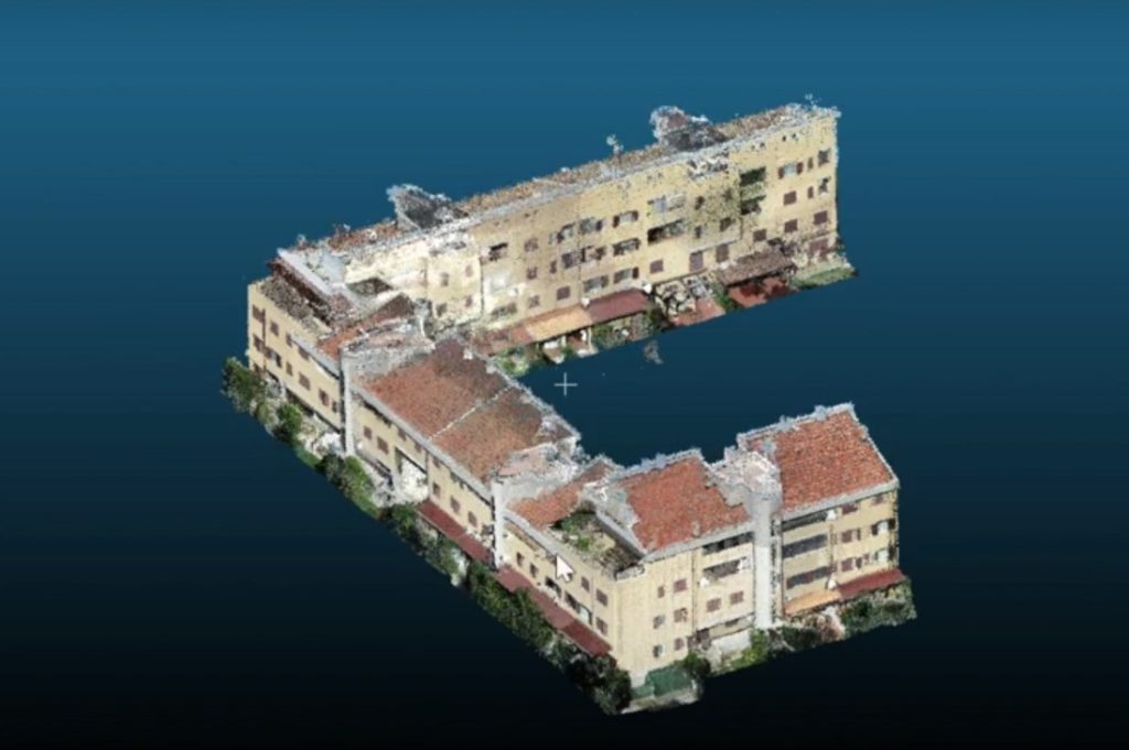 Rilievo di edifici con drone e LIDAR